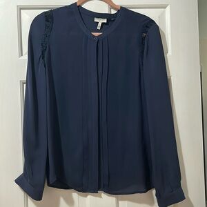 Joie silk blouse. Navy blue. Size M.